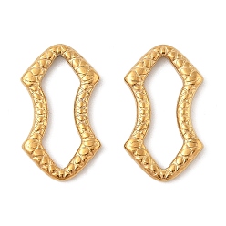 Золотой 304 нержавеющей стали связывающий кольца, губа, золотые, 20x12x2 мм, внутренний диаметр: 16x3.5 мм