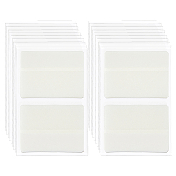 Floral White 20 Bags PET Sticker Index Tabs, Sticky Notes, for Office School Reading, Rectangle, Floral White, 92x60x1.5mm