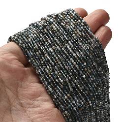 Апатит Природного апатита нитей бисера, граненые круглые, 2 мм, отверстие : 0.5 мм, около 175~233 шт / нитка, 15.16''~15.35'' (38.5~39 см)