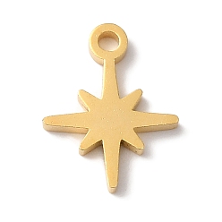 Золотой Вакуумное покрытие pvd 304 подвески из нержавеющей стали, лазерная резка, звезды прелести, золотые, 10.5x8x1 мм, отверстие : 1.2 мм