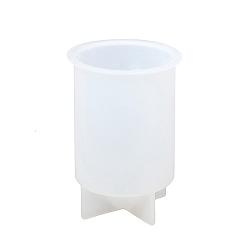 Белый Силиконовые формы для свечей своими руками, пищевой силикон, изготовление украшений, для изготовления свечей, колонка, белые, 70x100 мм