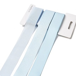 Светло-Голубой 9 ярдов 3 стилей полиэфирной ленты, для поделок своими руками, бантики для волос и украшение подарка, небесно-голубая цветовая палитра, Небесно-голубой, 1~1-1/8 дюйм (25~28 мм), около 3 ярдов / стиль