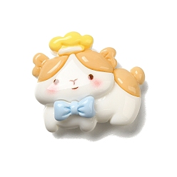 Crown Кабошоны из непрозрачной смолы в форме кошки, корона, 18x28x9 мм