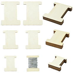 Кукурузный Шелк 60 шт. 3 стили незаконченных деревянных вырезок для принадлежностей для рукоделия, кость, цвет колоса кукурузы, 54~97.5x41~77.5x2.5 мм, 20 шт / стиль