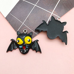 Bat Подвески из непрозрачной смолы на Хэллоуин, чары ужасов, летучая мышь, 10~30 мм
