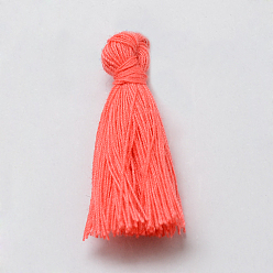 Темный Лосось Украшения из кисточек из поликоттона ручной работы, кулон украшения, темный лосось, 29~35 мм