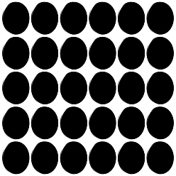 Черный 30 акриловые плоские круглые подставки для фигурок, чёрные, 49.5x2 мм