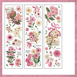 Pink 6 шт. 3 стили наклейки для домашних животных, для скрапбукинга, детские поделки художественных промыслов, письмо из темы леса, розовые, 210x60x0.2 мм, 2 шт / стиль