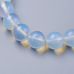 Opalite Opalite Beaded Stretch Bracelets, Round, 2-1/8 inch(53mm)