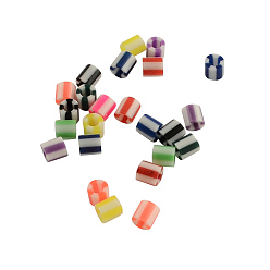 (52) Непрозрачная лаванда Пэ поделок Melty бисером предохранитель бусы заправки, колонка, разноцветные, 5x5 мм, Отверстие : 3 мм , около 8000 шт / 500 г