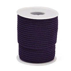 Индиго Нейлоновые нити, Миланские шнуры / витые шнуры, индиговые, 3 мм, около 21.87 ярдов (20 м) / рулон