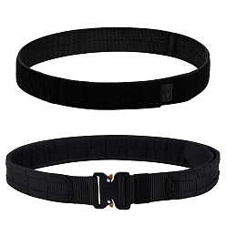 Black Adjustable Nylon Waistbands with Black Alloy Buckles for Outdoor, Black, 1300~1350x45x13.5mm