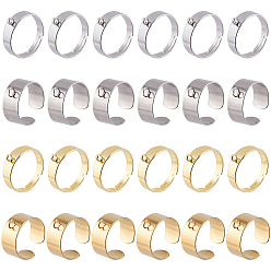 (52) Непрозрачная лаванда 24 шт. 4 варианты 304 нержавеющая сталь и 316 хирургическая нержавеющая сталь для колец, кольцо петли, разноцветные, 3.5~8 мм, отверстие : 2~3 мм, 6 шт / стиль
