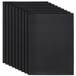 Черный Пылезащитная сетка из пвх для ноутбука, чёрные, 300x220x0.2 мм, отверстие : 0.5 мм