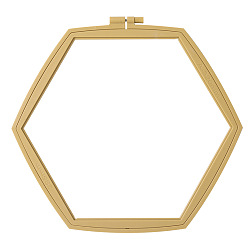 Цвет Древесины Регулируемые шестигранные пяльцы из абс-пластика, пяльцы для вышивки крестом по кругу, для шитья, проект по рукоделию и вышивке своими руками, деревесиные, 320x295 мм