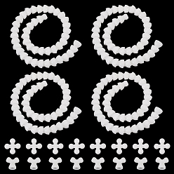 Белый Пластиковая фигурка подвижный скелет, принадлежности для изготовления кукол, белые, 514x16 мм