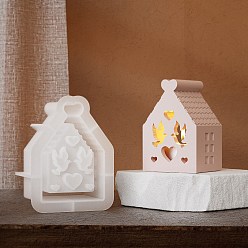 Птица Изготовление свечей своими руками дома, силиконовые формы для литья, для уф-смолы, изготовление изделий из эпоксидной смолы, белые, птица, 100x73x50 мм