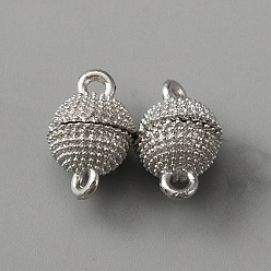 Круглые Сплав магнитные застежки, для изготовления подвесок, платина, круглые, 13x8 мм, отверстие : 1.4 мм