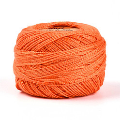 Коралловый Плетеный полиэфирный корд, для изготовления ювелирных изделий, круглые, коралл, 0.5~1 мм, около 63~64 м / рулон, 10 рулонов / набор