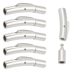 Нержавеющая Сталь Цвет Штыковые застежками из нержавеющей стали, цвет нержавеющей стали, 304 мм, отверстие : 30x6 мм, 3sets / коробка