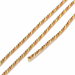 Перу Поликоттоновый филигранный шнур, плетеная веревка, с пластиковой катушкой, для настенного крепления, ремесла, Подарочная упаковка, Перу, 1 мм, около 32.81 ярдов (30 м) / рулон