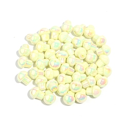 Шампанско-Желтый 10 акриловые бусины с покрытием, гриб, шампанское желтый, 15x13 мм