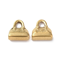 Золотой Ионное покрытие (ip) 304 подвески из нержавеющей стали, сумочка очарование, золотые, 16x14.5x5.5 мм, отверстие : 4 мм