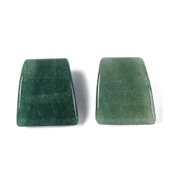 Зеленый Авантюрин Естественный зеленый авантюрин подвески, трапециевидные подвески, 27.5~28.5x24~25x13~13.5 мм, отверстие : 3.5~4.5 мм