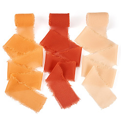 Mixed Color 3 Rolls 3 Colors Polyester Ribbon, for Garment Accessories, Gift Decoration, Mixed Color, 2 inch(50mm), about 5.00 Yards(4.57m)/Roll, 1roll/color