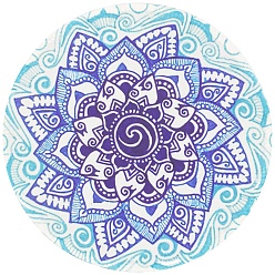 Цветок Резиновый с тканевым ковриком для мыши, плоско-круглые, цветок, 220x2 мм