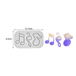 Musical Instruments DIY Silicone Quicksand Mold, Resin Casting Molds, Musical Instruments, 117x80x11mm