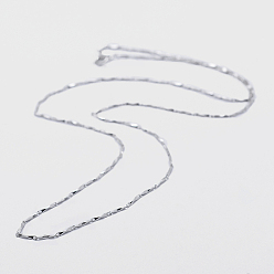 Платина Антикоррозийное родиевое покрытие 925 цепочки из стерлингового серебра, с застежками пружинного кольца, с печатью 925, платина, 18 дюйм (45 см)