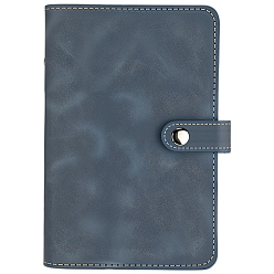 Bleu De Prusse Couverture de carnet en cuir PU, rectangle, null, 190x125x27mm
