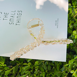 Фора Цветочные пластиковые заколки для волос с когтями, аксессуары для волос для женщин и девочек, оранжевые, 130x65 мм