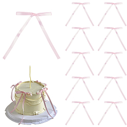 Pink 80 шт. бант полиэстер украшения аксессуары, розовые, 120x67~72x4 мм