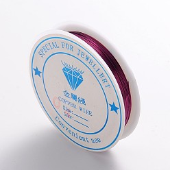 Фиолетовый Медная проволока, без никеля , фиолетовые, 26 датчик, 0.4 мм, около 13 м / рулон