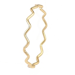 Настоящее золото 14K Латунные кольца на палец для женщин, реальный 14 k позолоченный, внутренний диаметр: 17 мм, 1.5 мм