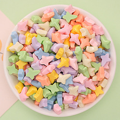 (52) Непрозрачная лаванда Непрозрачные кабошоны из смолы, звезда, разноцветные, 14x10.5x5 мм