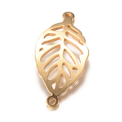 Золотой 201 соединительные звенья нержавеющие, лист, золотые, 29x14x1 мм, отверстие : 1 мм