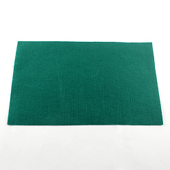 Green Non Woven Fabric Embroidery Needle Felt for DIY Crafts, Square, Green, 298~300x298~300x1mm, about 50pcs/bag