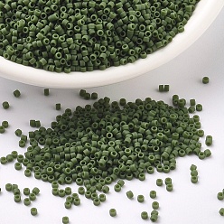 (DB1585) Матовый Непрозрачный Авокадо Бусины miyuki delica, цилиндр, японский бисер, 11/0, (дБ 1585) матовый непрозрачный авокадо, 1.3x1.6 мм, отверстия: 0.8 мм, около 10000 шт / мешок, 50 г / мешок