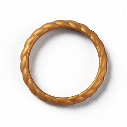 Dark Goldenrod Silicone Finger Rings, Twist, Dark Goldenrod, Inner Diameter: 18mm