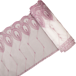 Орхидея 6м кружевная отделка, полиэфирная лента для изготовления ювелирных изделий, аксессуары для одежды, сиреневые, 10-1/4 дюйм (260 мм), около 6.56 ярдов (6 м) / комплект