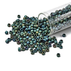 (710) Matte Color Aquarius Тохо 6/0 круглые бусины, японский бисер, (710) матовый цвет водолея, 4 мм, отверстие : 1.5 мм, Около 7570 шт / фунт