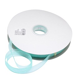 Голубой Полиэстер органза лента, голубой, 1/2 дюйм (13 мм), 200 ярдов / рулон (182.88 м / рулон)