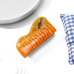 Оранжевый Заколки для волос с когтями из ацетата целлюлозы (смола), пианино, аксессуары для волос для женщин и девочек, оранжевые, 98x52x50 мм