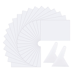 White Diamond Painting Release Paper, Double-Sided Release Paper, with Plastic Scraper Tool, White, 30x21x0.02cm, 30sheet