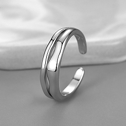 Платина Латунные манжеты для мужчин, платина, внутренний диаметр: регулируемый