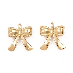 Золотой 304 подвески из нержавеющей стали, очарование бантом, золотые, 22.5x20x7 мм, отверстие : 3x2 мм