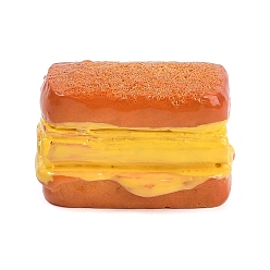 Шоколадный Мини-модель из смолы, имитация гамбургера, аксессуары для оформления микроландшафта, притворяясь опорными украшениями, 27x15.5x17.5 мм